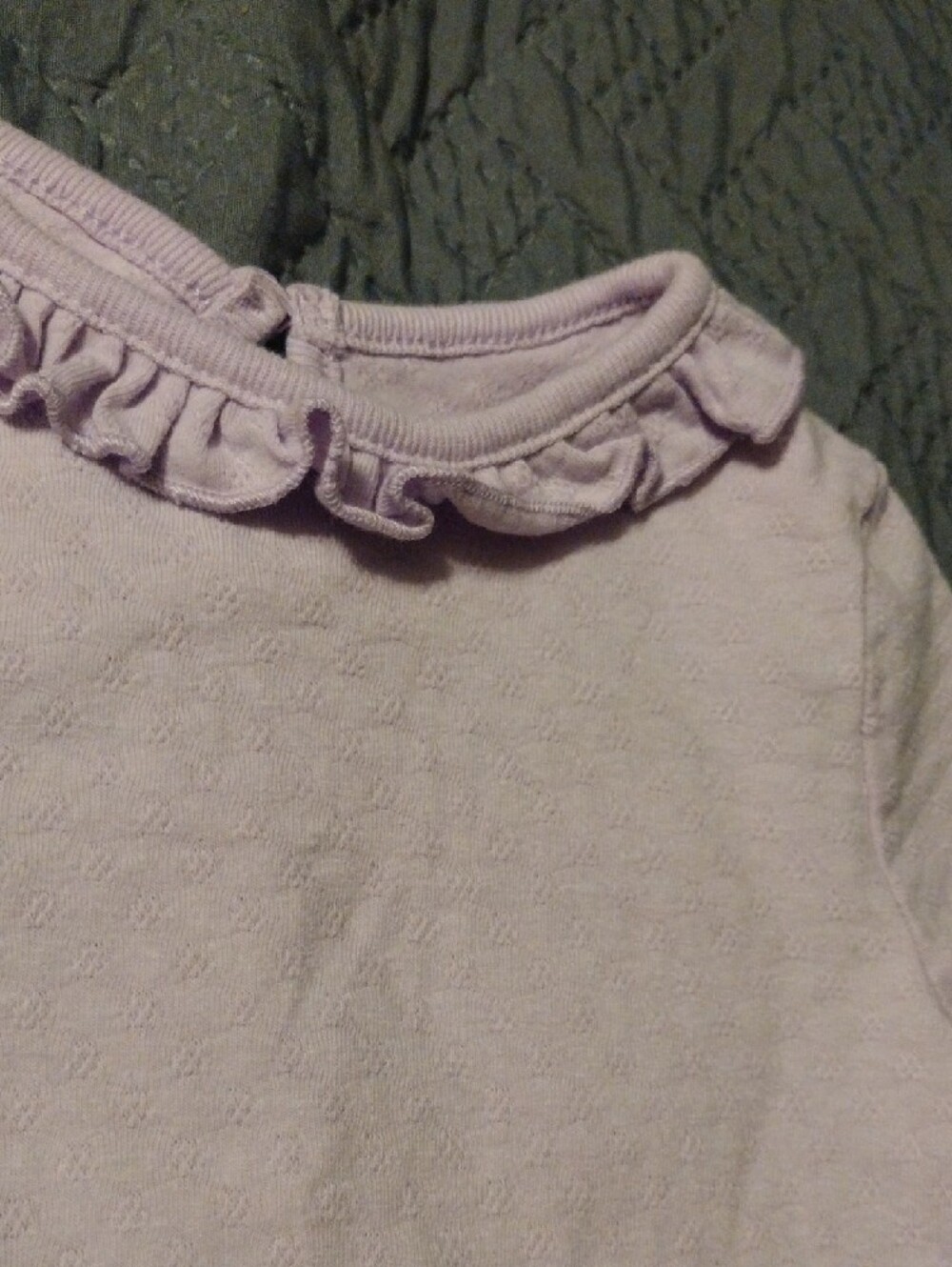 Lilac Baby Bodysuit and Fox Print Fleece Pants Set - Picture 7 of 13